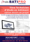  Formation Technicien d'étude en bâtiment ROCHEFORT