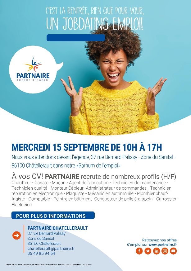 Affiche Jobdating de l'emploi