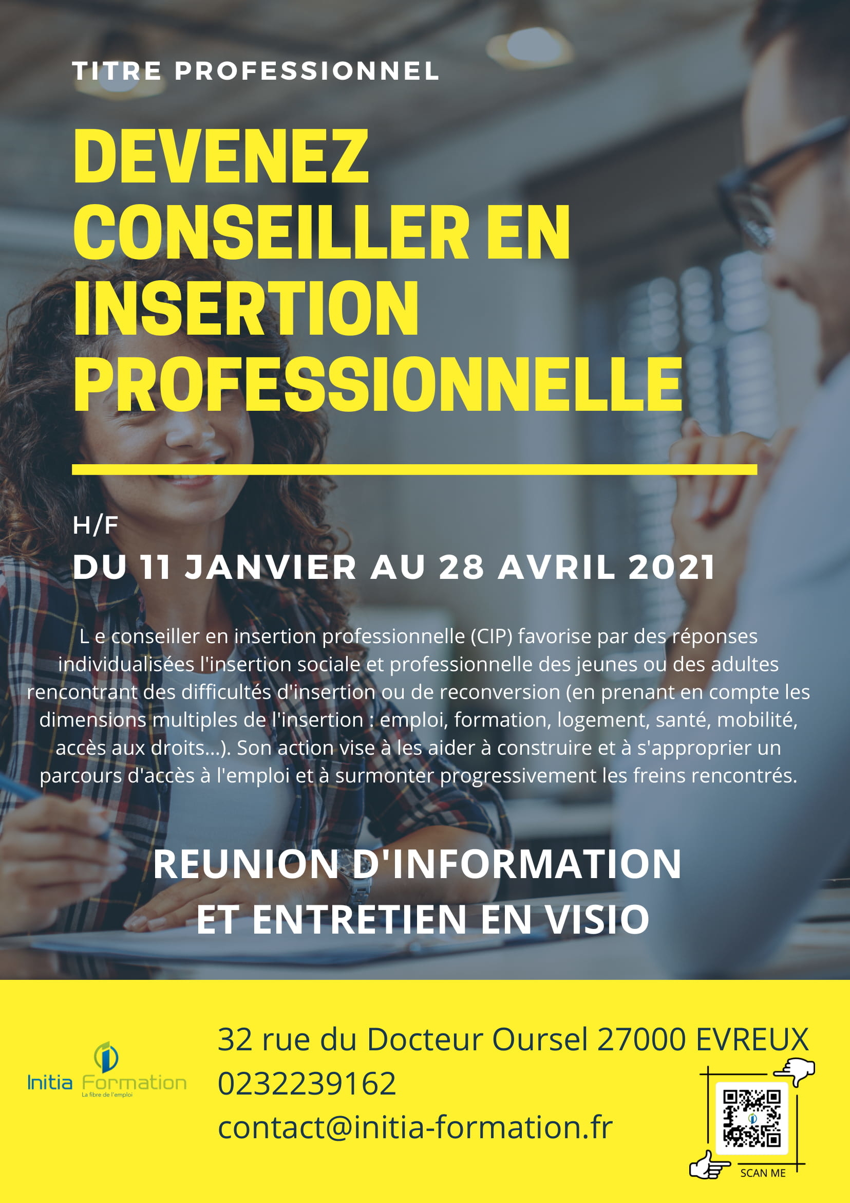 Titre Professionnel Conseiller En Insertion Professionnelle Afpa