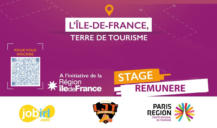 Volontaire du Tourisme lors d’un stage conventionné et rémunéré - Paris