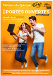 CMA. Portes ouvertes virtuelles au campus de Quimper. 