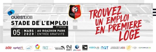 Stade de l'emploi - Trouvez un emploi en première loge - Le 5 mars 2020 au Roazhon park - Entrée gratuite
