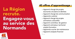 Les offres d'apprentissage sont à l'honneur à la Région Normandie
