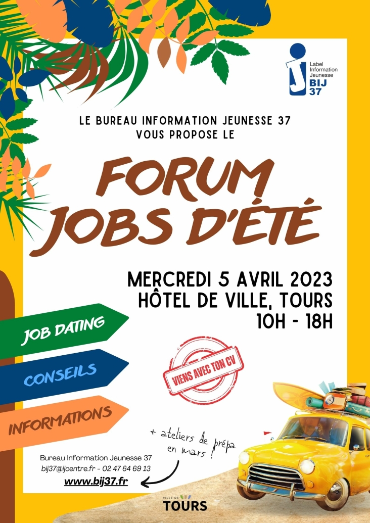 Affiche du Forum Jobs d'été 2023